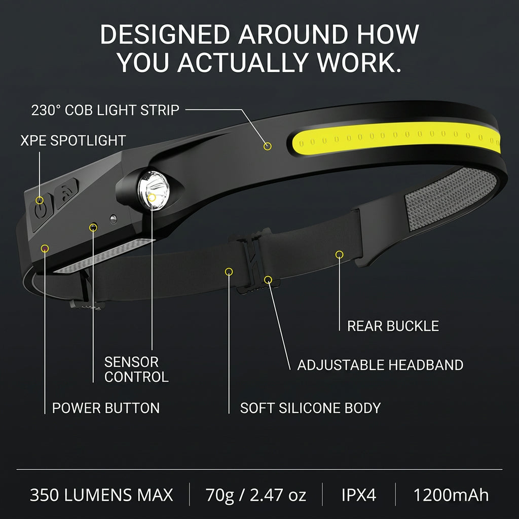 230° Wide Beam LED with Motion Sensor