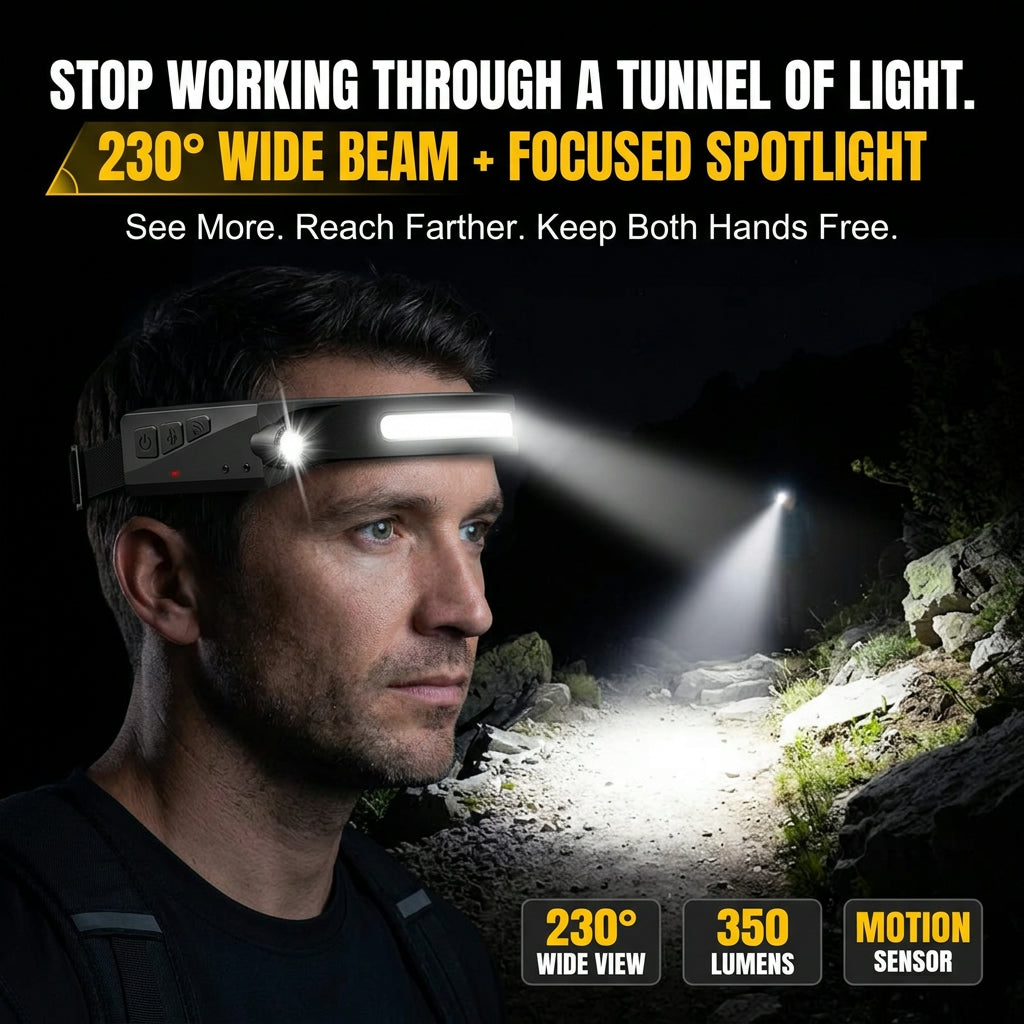 230° Wide Beam LED with Motion Sensor