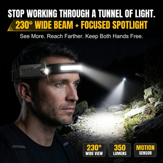 230° Wide Beam LED with Motion Sensor