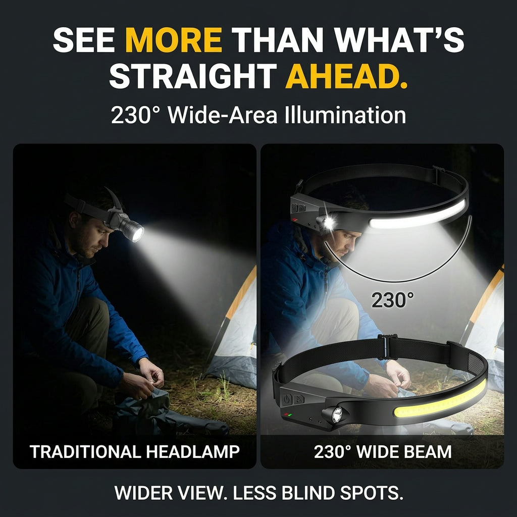 230° Wide Beam LED with Motion Sensor