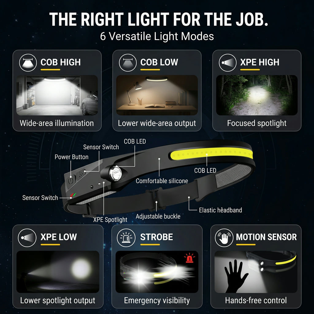 230° Wide Beam LED with Motion Sensor